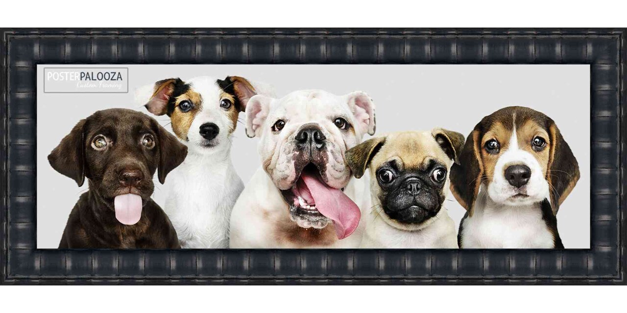 4x12 Bamboo Picture Frame with UV-Resistant Acrylic & Acid Free Backing, Available in 4 Finishes - Brown, Black, Gold, and Natural